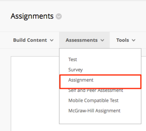 create assignment